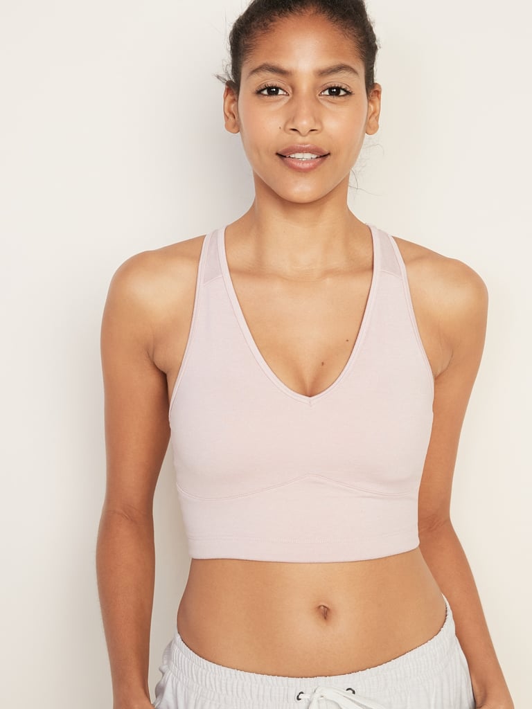 Old Navy Light Support Soft-Brushed Long-Line Racerback Sports Bra