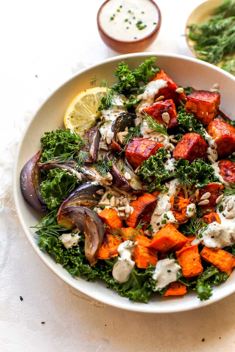 BBQ Tempeh Bowl with Sunflower Seed Ranch