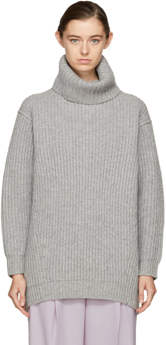 Acne Studios Grey Disa Turtleneck | Best Sweaters on Sale | POPSUGAR ...