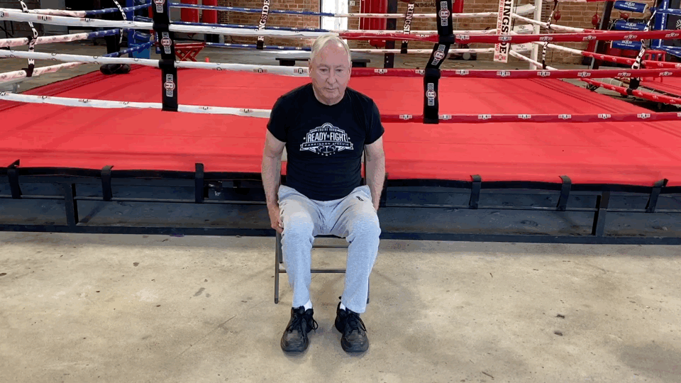 Plyometric Round, Exercise 3: Seated Pull-Up