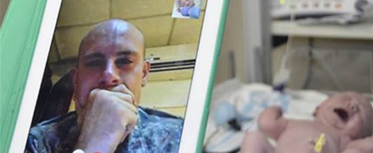 Soldier Surprises Wife After Giving Birth to Daughter
