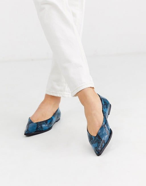 ASOS DESIGN Levels High Vamp Ballet Flats