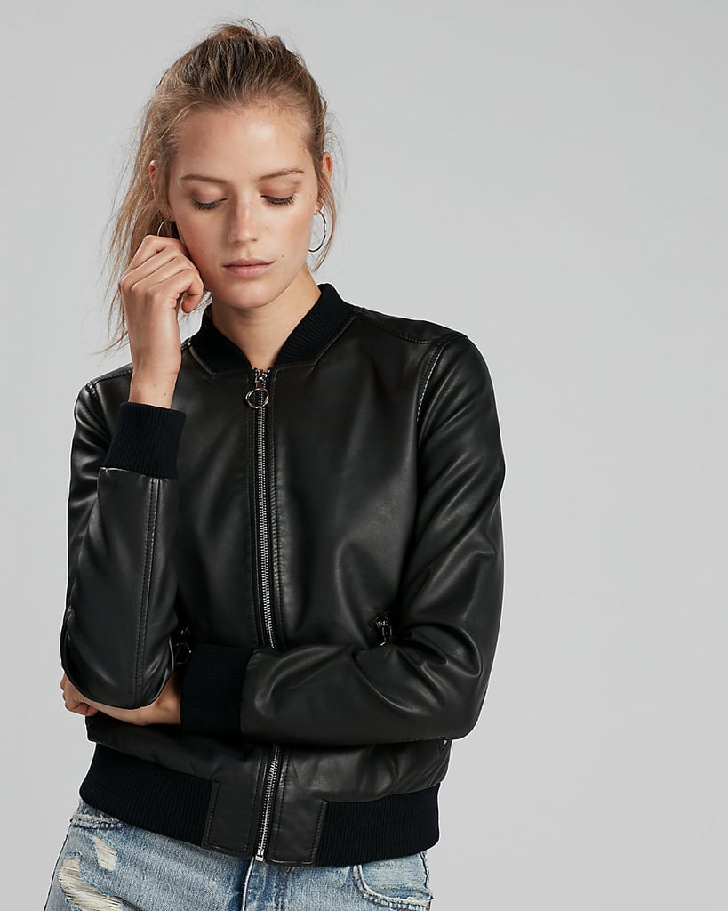 Express Minus The Leather Bomber Jacket Vegan Leather Jackets
