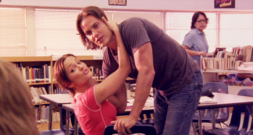 Riggins is all about kissing the hot girl at school.