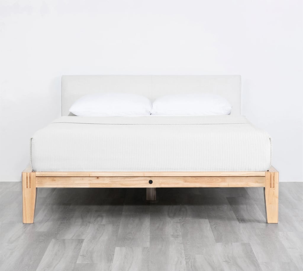 Thuma Bed Frame in Natural and Light Linen | Thuma Bed Frame Editor