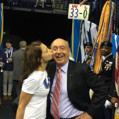 Ashley Judd and Dick Vitale Kiss