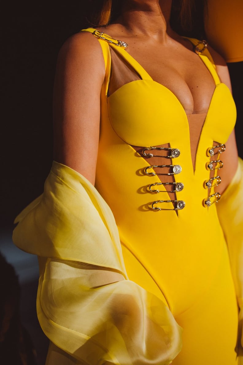 Beyonce yellow jumpsuit best sale