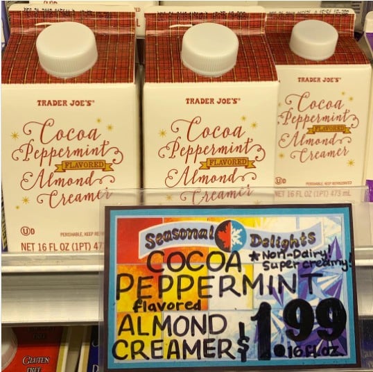 Trader Joe's Vegan Cocoa Peppermint Creamer