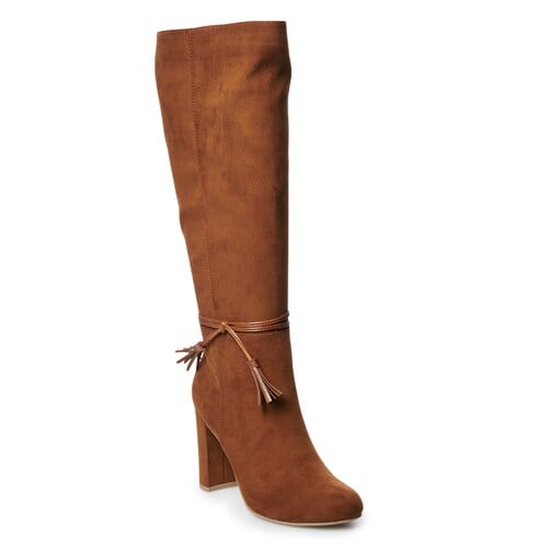 LC Lauren Conrad Rootbeer Knee-High Boots