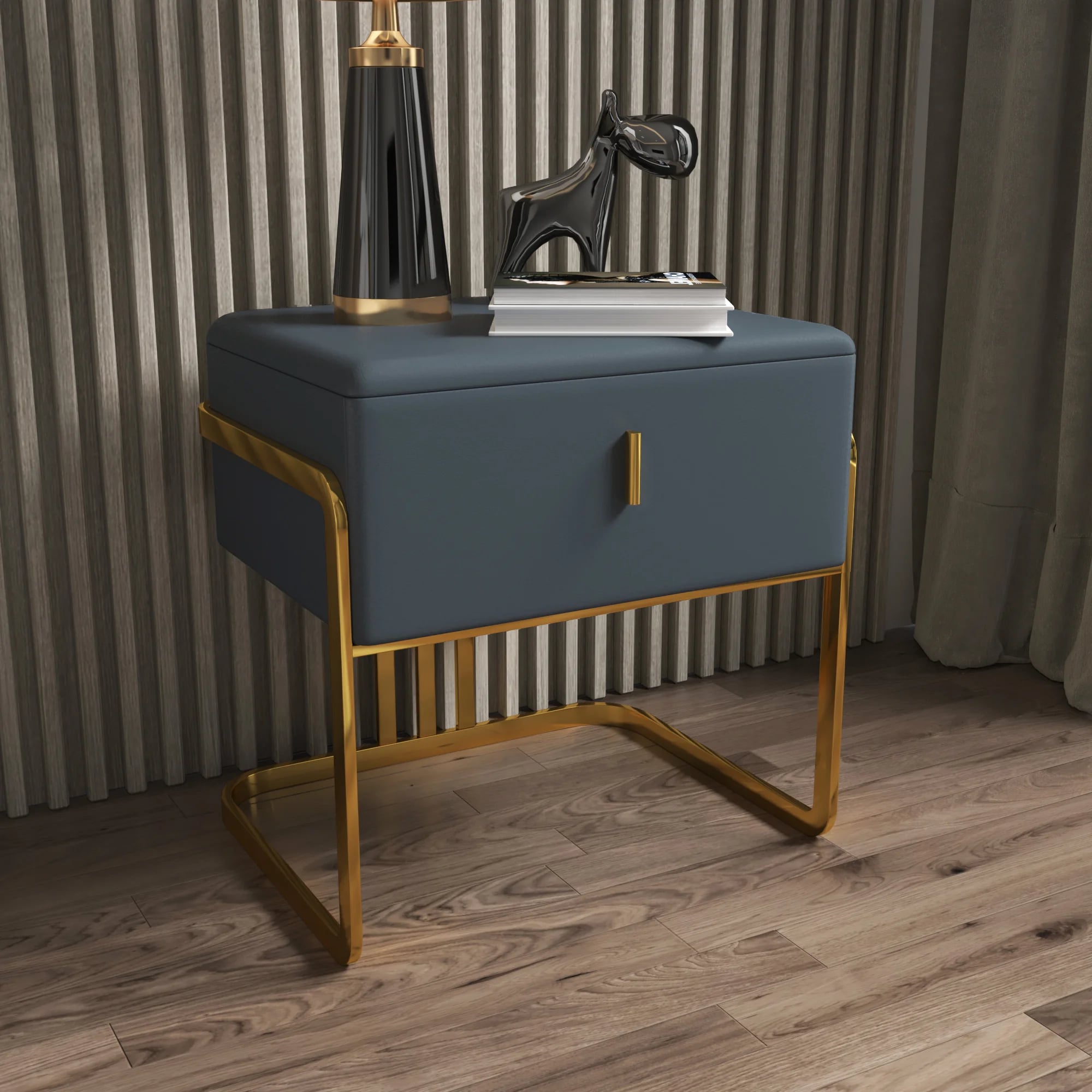 Best Retro Furniture Aleila Stainless Steel Chest Drawer These