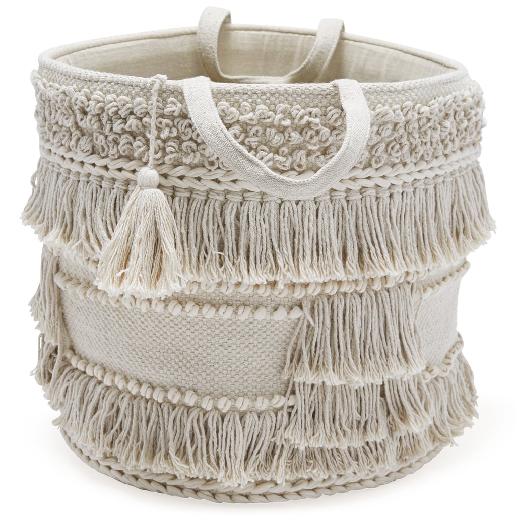 Hand Woven Macrame 3 Piece Basket Set