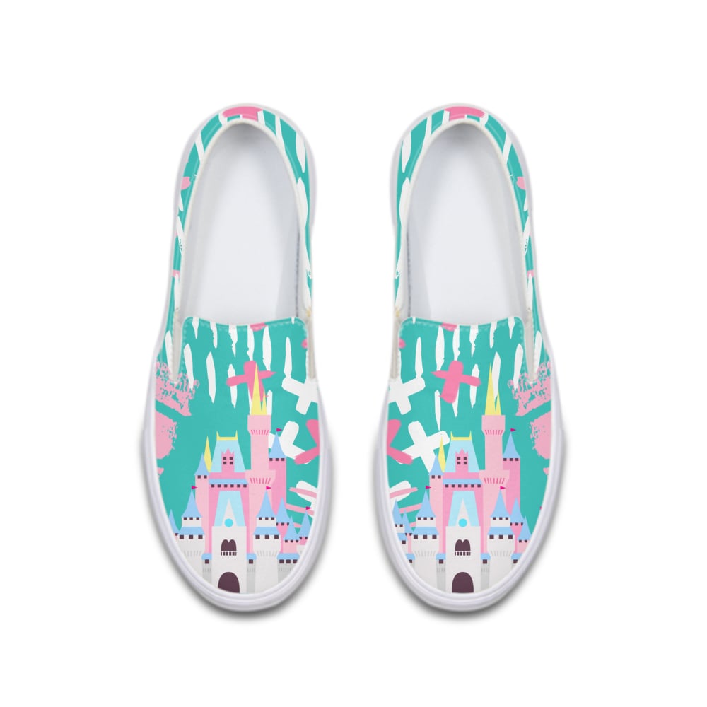 Doodle  Disneyland Castle Deluxe Canvas Shoe