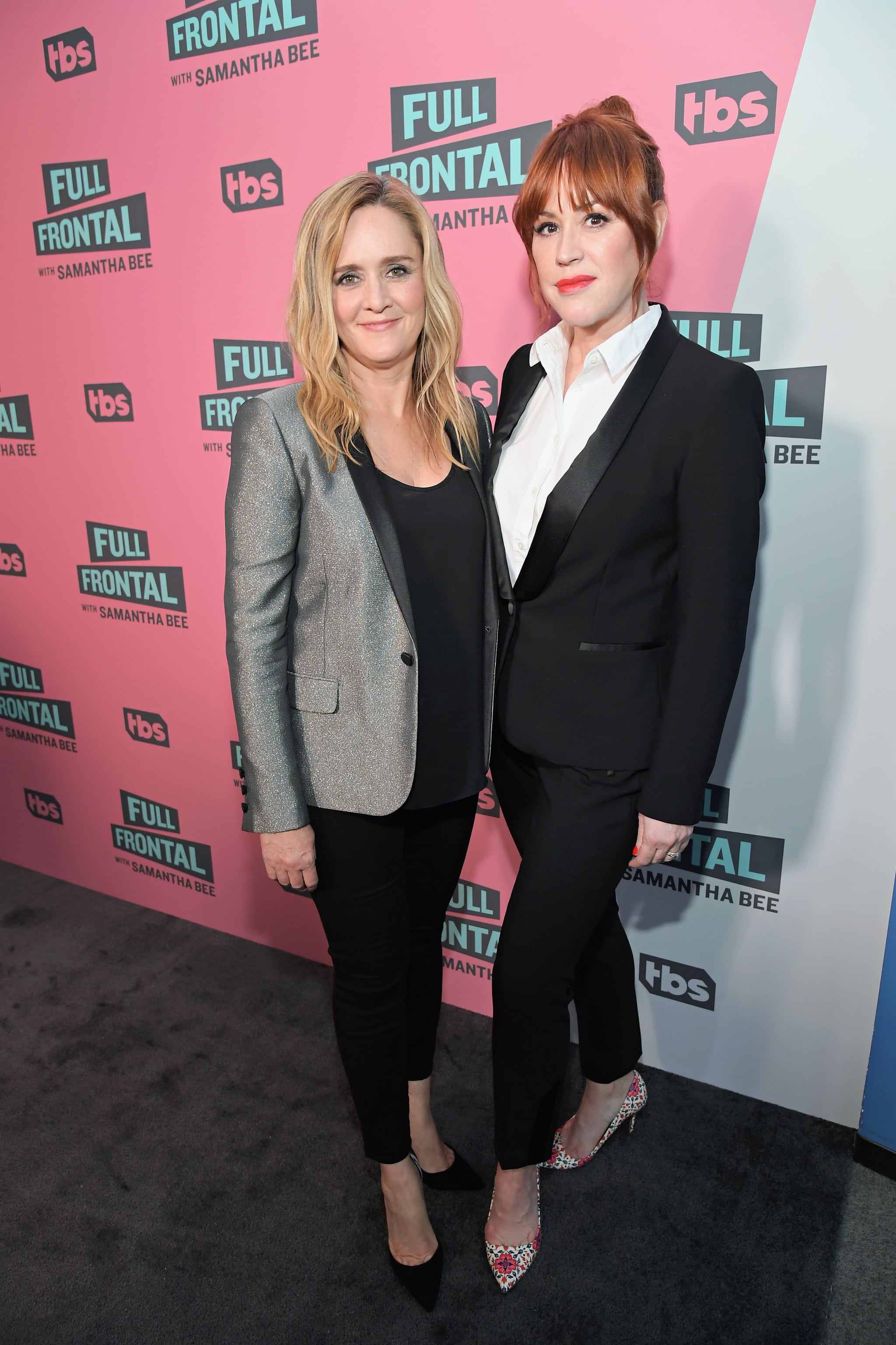 BEVERLY HILLS, CA - MAY 24:  Executive Producer Samantha Bee (L) and actor Molly Ringwald attend 'Full Frontal with Samantha Bee' FYC Event Los Angeles at The WGA theatre on May 24, 2018 in Beverly Hills, California.  (Photo by Charley Gallay/Getty Images for TBS/Turner)