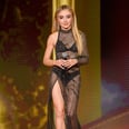 Sabrina Carpenter's Asymmetrical Sheer Dress Is So Stunning, We Don't Know Where to Look First