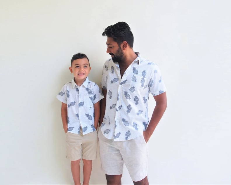 A Summer Vibe: Matching Pineapple Shirts