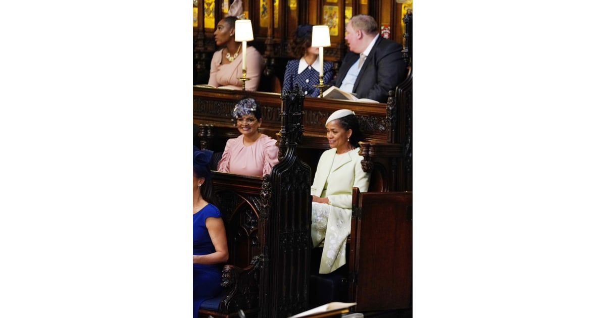 meghan markle mother wedding outfit