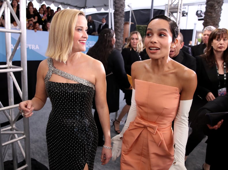 Reese Witherspoon and Zoë Kravitz at the 2020 SAG Awards