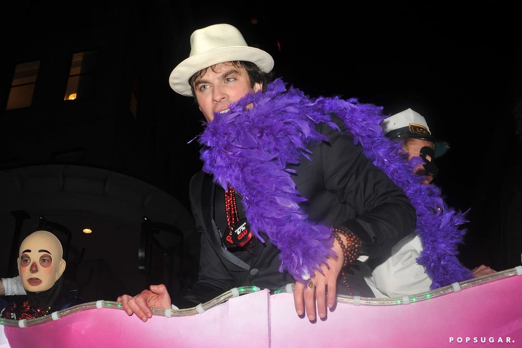Ian Somerhalder at Mardi Gras For Krewe of Endymion Parade