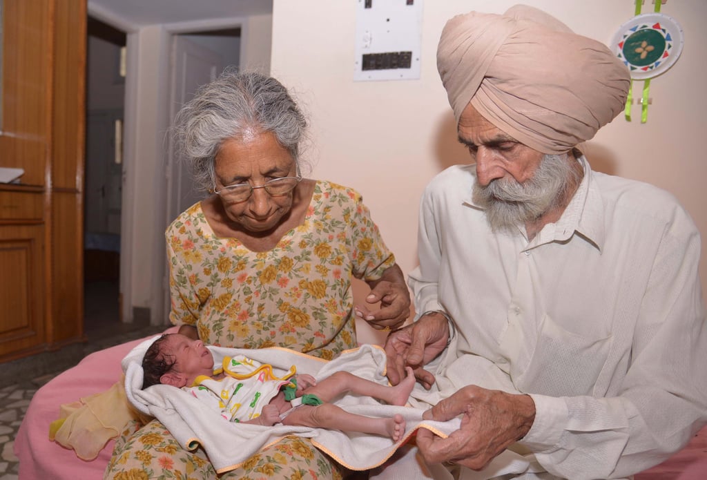 Woman in India Gives Birth to First Child at 72