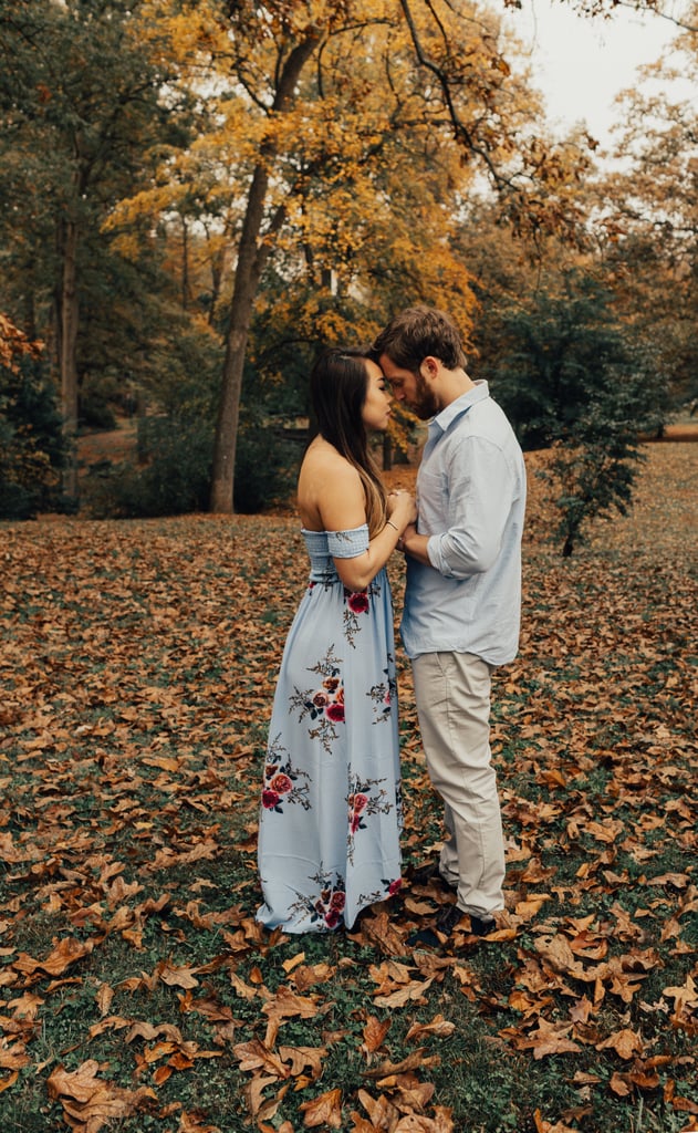 Fall Leaves Engagement Shoot Popsugar Love And Sex Photo 21