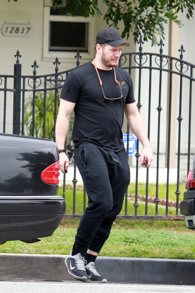 Chris Pratt Laughs After Trying to Jump Over a Wall