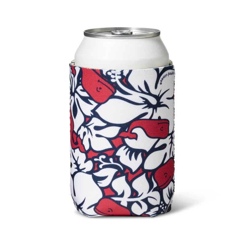 Hibiscus Whale Can Cooler