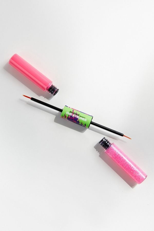 The Gypsy Shrine Neon Glitter Duo Eyeliner in Pink