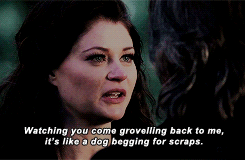 Of course he finds his way back, but Belle isn't so pleased. Not only has she moved on with someone else, but Regina steals her heart and forces her to say some not-so-nice things to her true love.