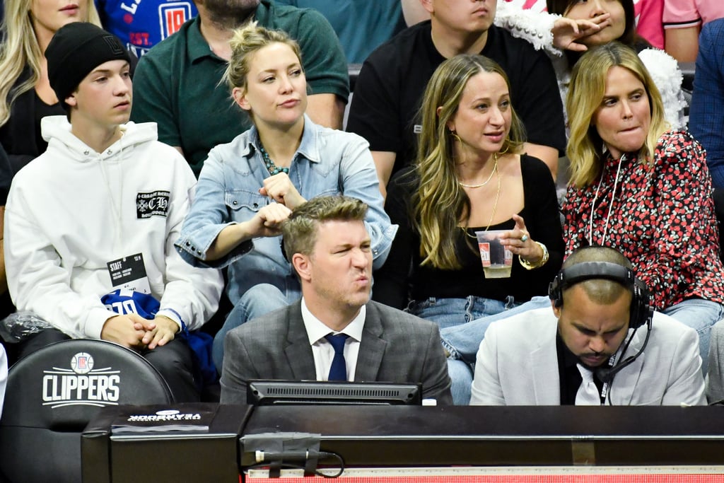 Kate Hudson at Los Angeles Clippers Game With Kids