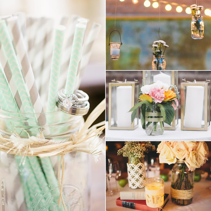 Mason Jars DIYs For a Wedding