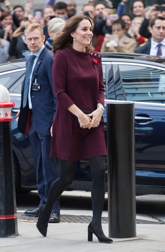 Kate Middleton Red Goat Dress | POPSUGAR Fashion