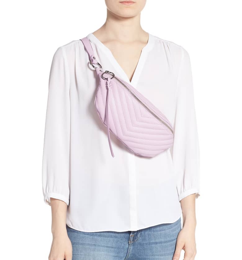 edie leather belt bag