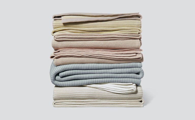 Casper Striped Cotton Throw Blanket