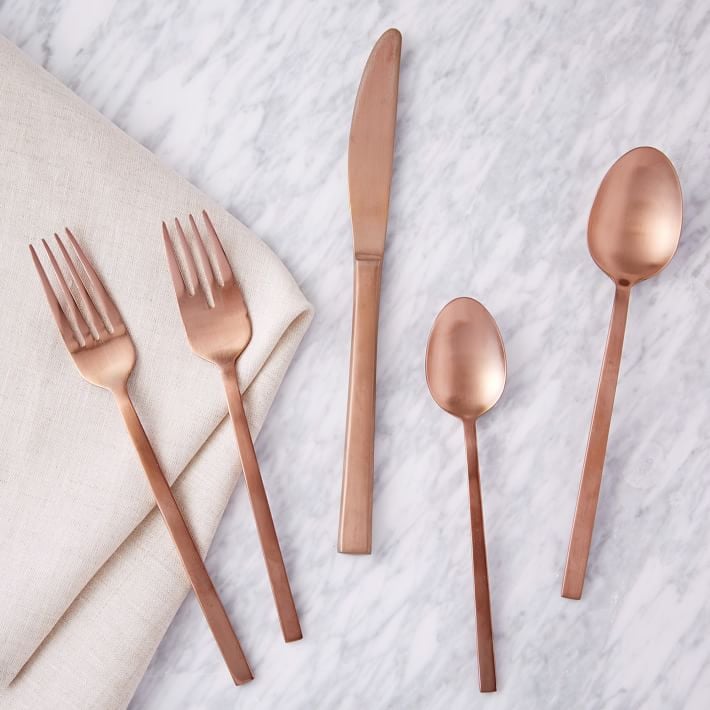 Rose Gold Flatware Set