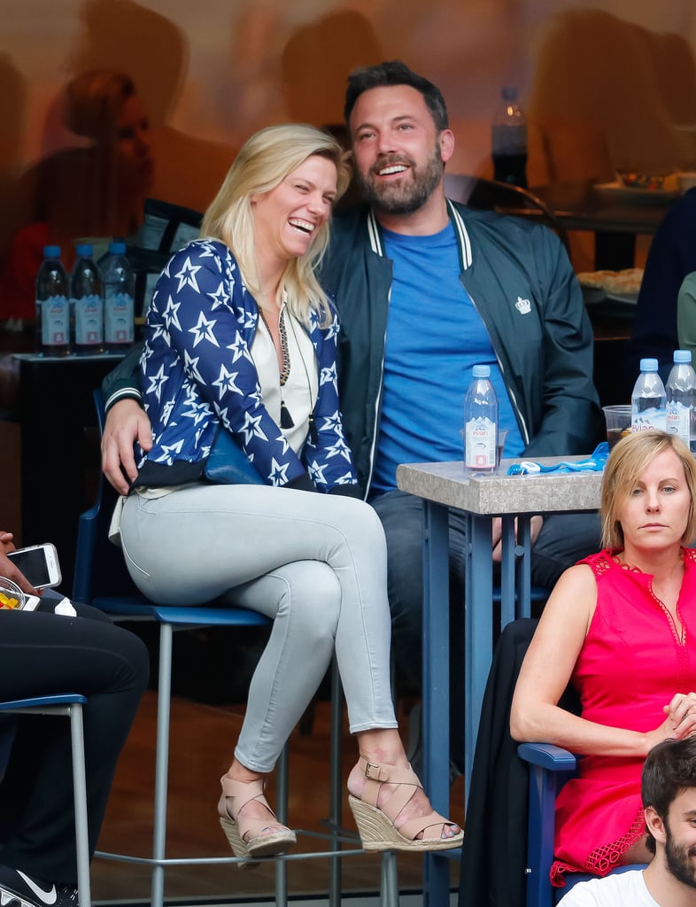 Ben Affleck and Lindsay Shookus at the US Open