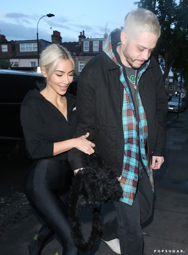 Kim Kardashian and Pete Davidson Out in London