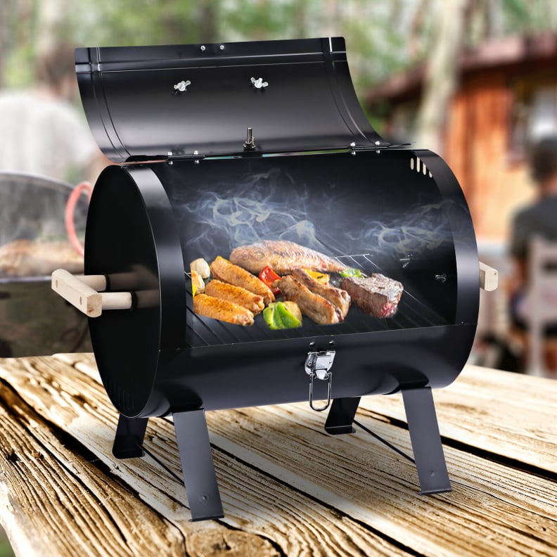 20" Outdoor Camping Barrel Charcoal Grill