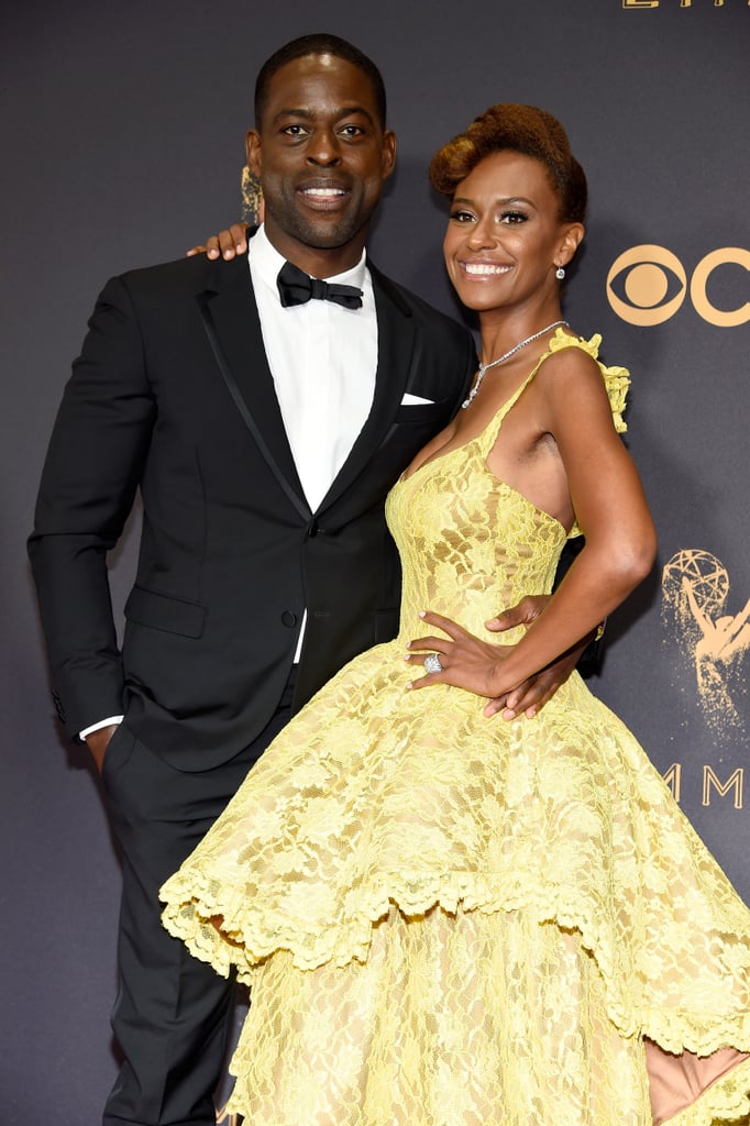 Sterling K. Brown and Ryan Michelle Bathe at 2017 Emmys