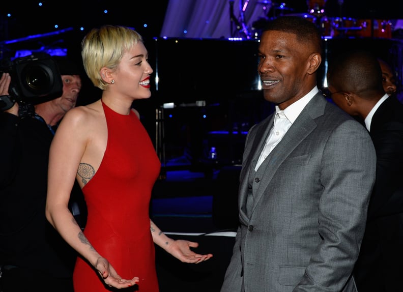 Miley Cyrus and Jamie Foxx