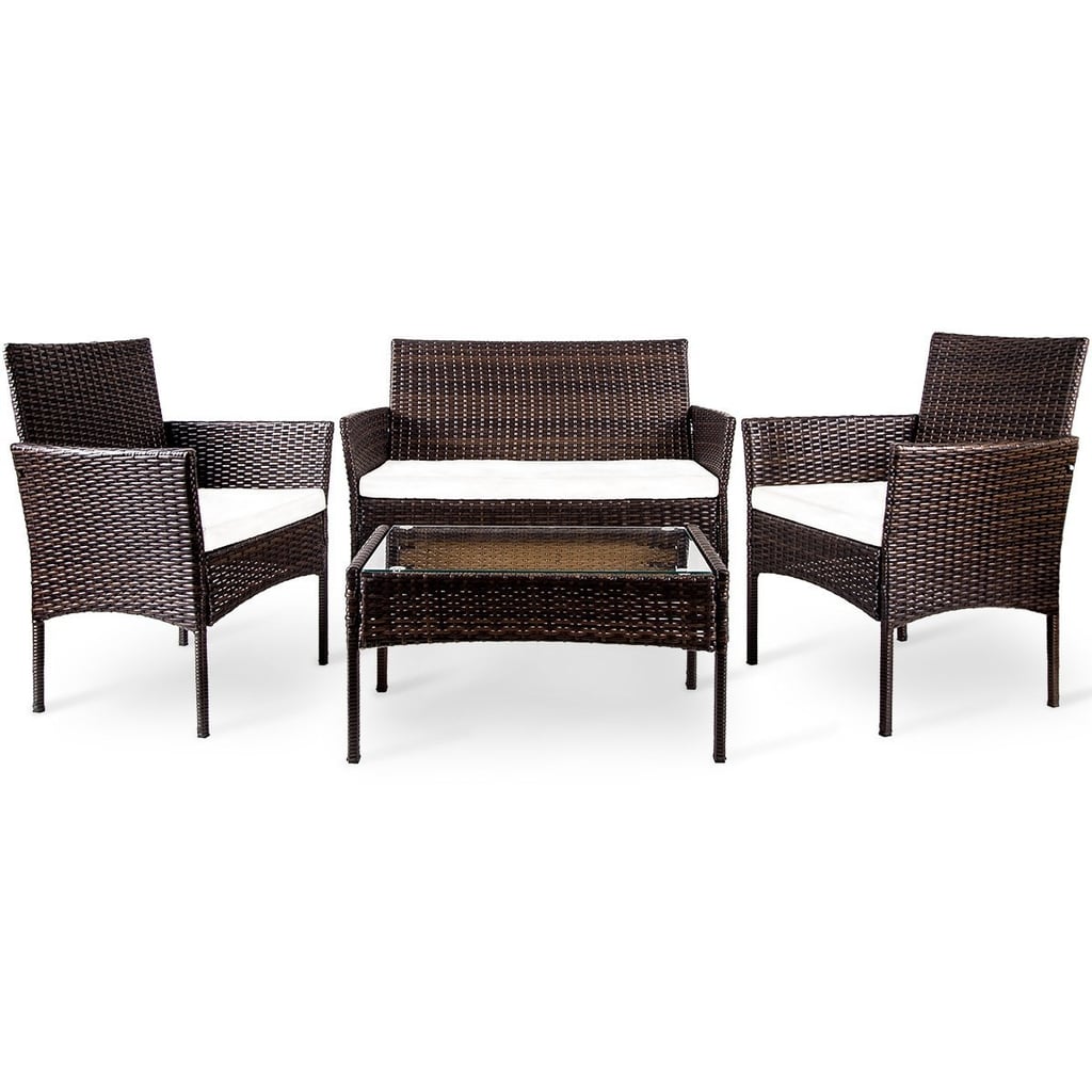 Merax Outdoor Garden Rattan Patio Furniture Set