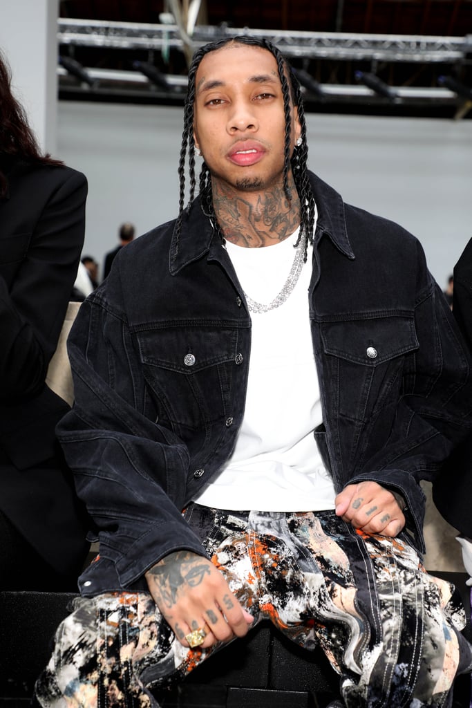 Tyga at the Mugler Paris Fashion Week Show