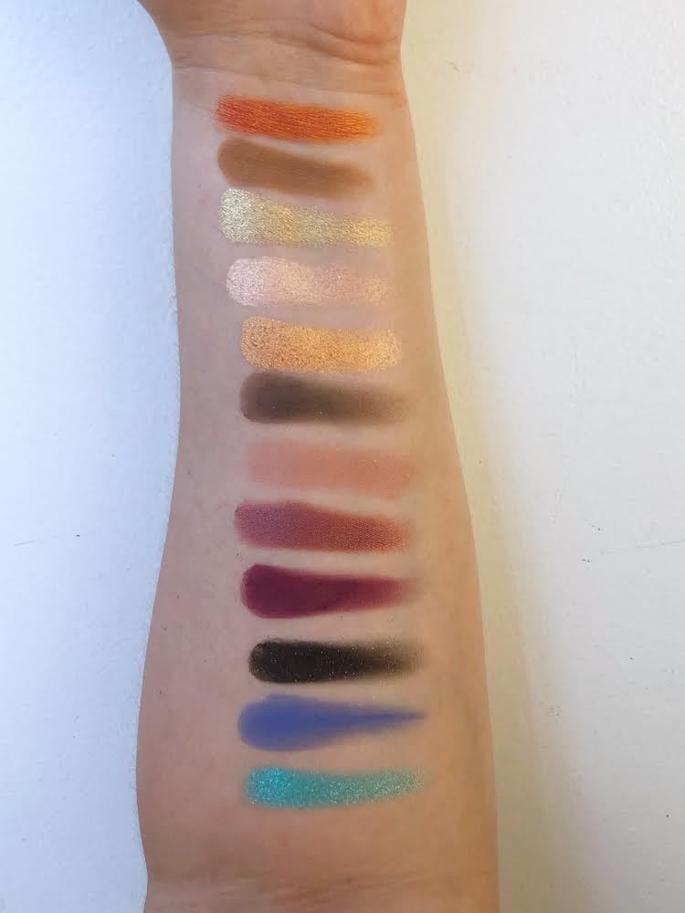 Kathleen Lights x ColourPop The Zodiac Shadow Palette Swatches
