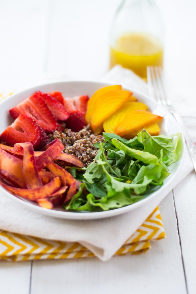 Rainbow Quinoa Salad With Honey-Citrus Vinaigrette