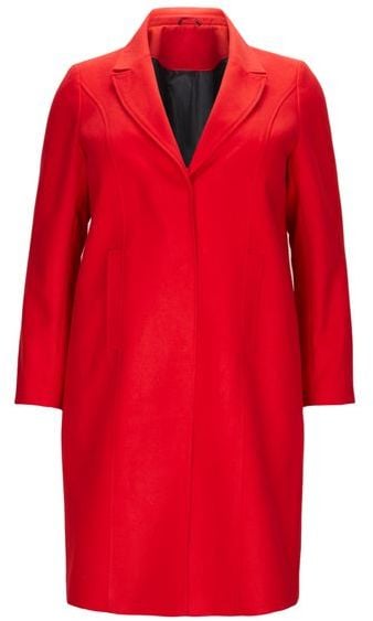 Evans Red Longline Formal Coat