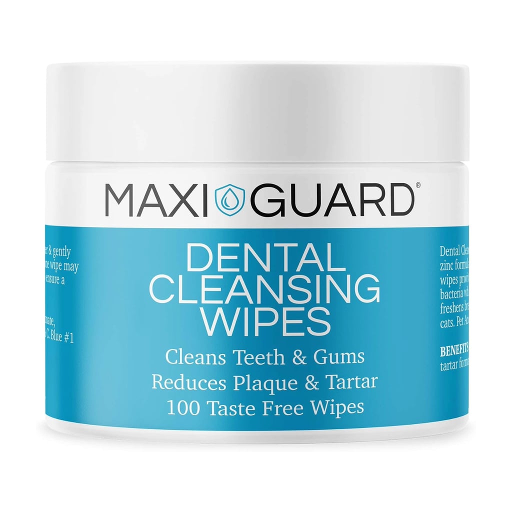 Maxi Guard Dental Cleansing Wipes ($23)
Chihuahuas are notoriously prone to dental disease, and mine are no exception. For years, we cycled through handled brushes and finger brushes, and tried every flavored toothpaste on the market, to no avail. Lexie, in particular, simply wouldn't cooperate to have her teeth brushed. After the dogs' last professional cleanings, we decided to try dental wipes instead, and they've been a game changer. Maybe it's because Maxi Guard's wipes are taste-free, or maybe our pups are just too gentle to lash out at our (almost) bare fingers, but we've finally been able to make nightly cleanings part of our routine.
