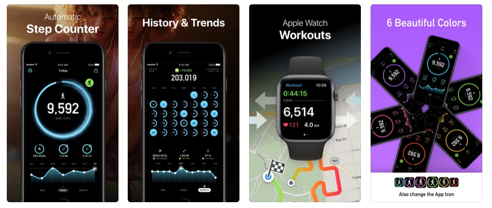 Pedometer online watch app
