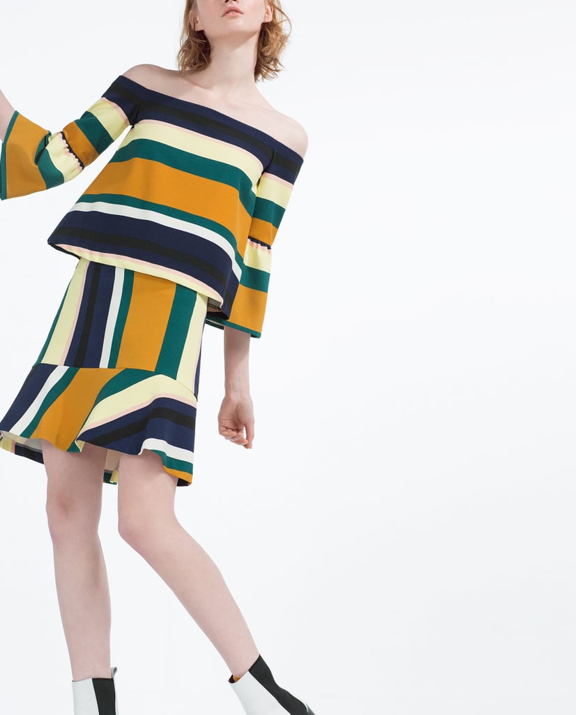 Zara Striped Mini Skirt ($30)