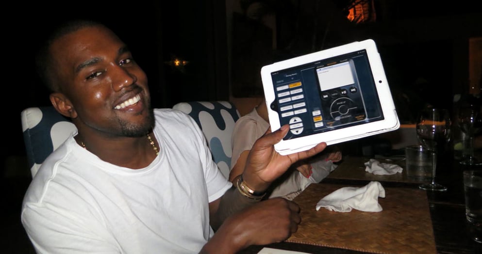 Kanye showed off the cool tech amenities. 
Source: Casa Aramara