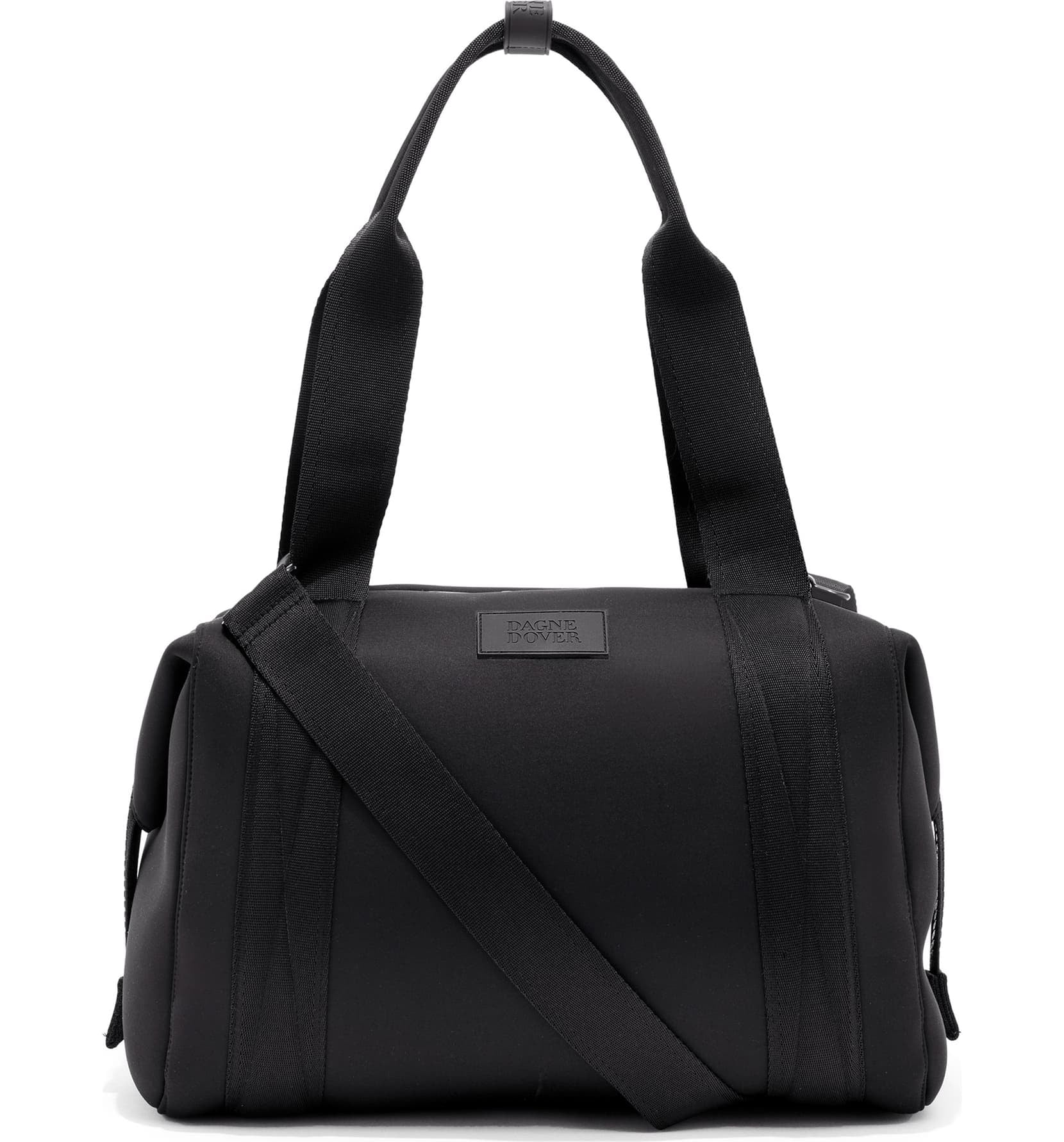 Medium landon neoprene carryall duffle bag top