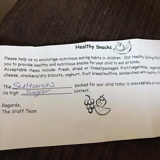 Kindergarten Sent Mom Note For Packing Raisins